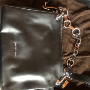 Michael Kors black leather purse